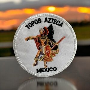 Badge TOPOS AZTECA MEXICO Thread Patch Embroidered Chevron